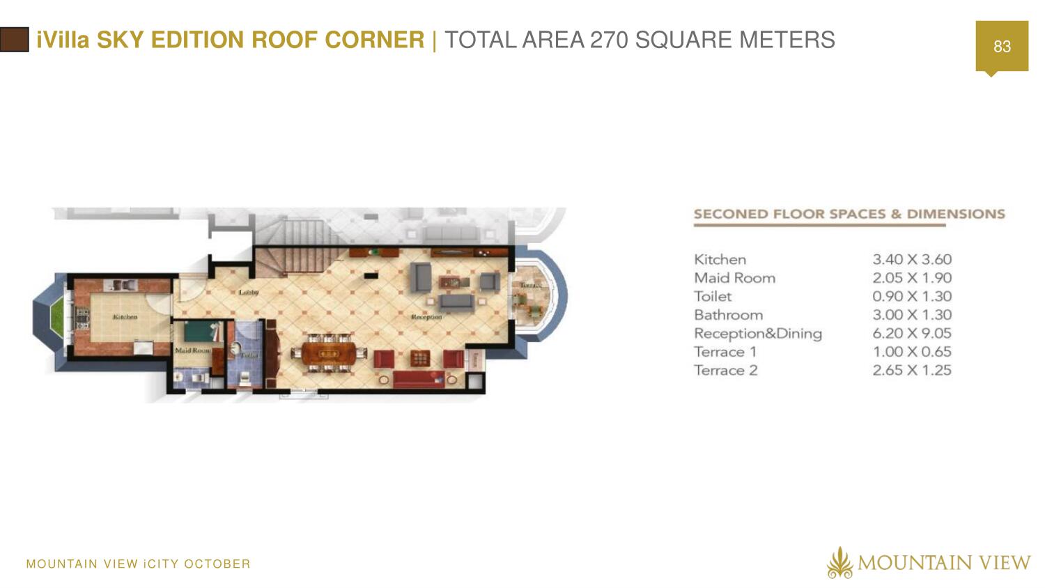 Floor plan for duplex at Mountain View October Park