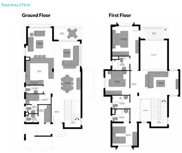 Floor plan for villa at Bo Island