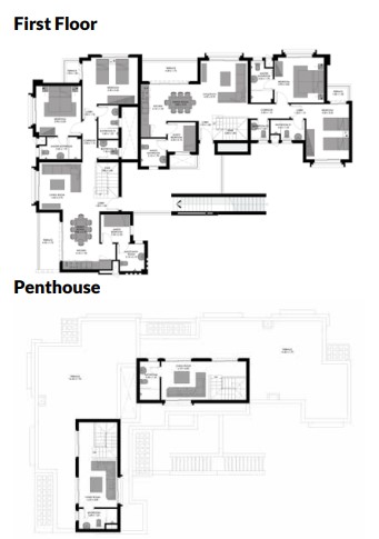 Floor plan for chalet at Bo Island