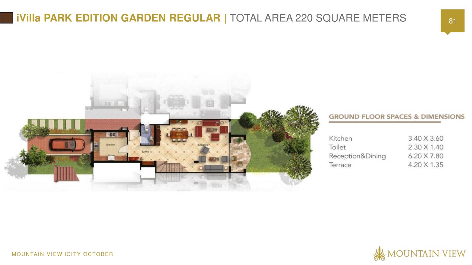 Floor plan for duplex at Mountain View October Park
