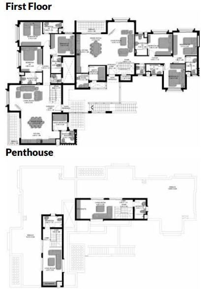 Floor plan for chalet at Bo Island