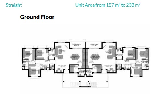Floor plan for chalet at Bo Island