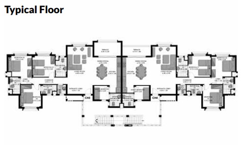 Floor plan for chalet at Bo Island