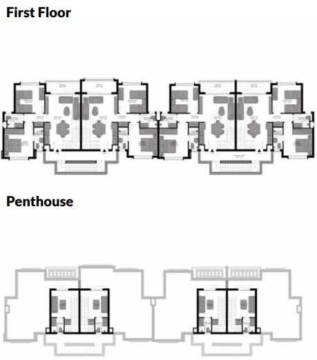 Floor plan for chalet at Bo Island