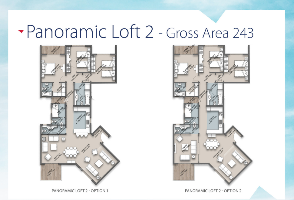 Floor plan for apartment at The Loft