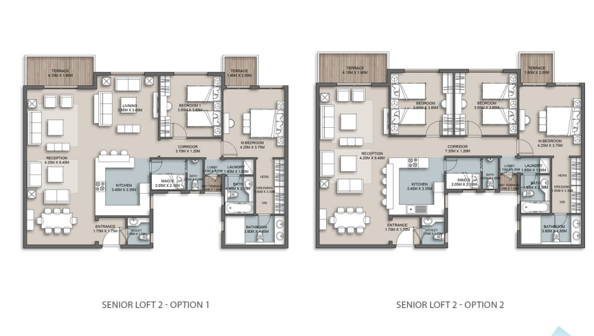 Floor plan for apartment at The Loft