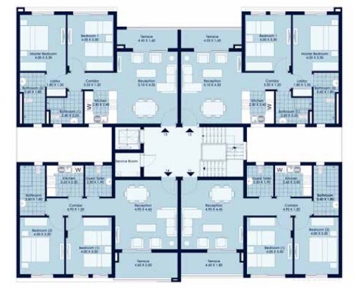 Floor plan for apartment at Bo Sands