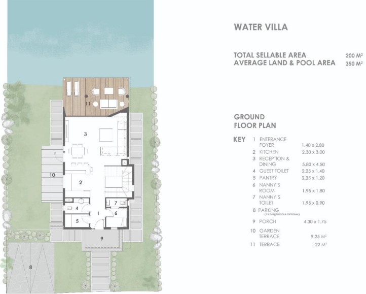 Floor plan for villa at El Masyaf