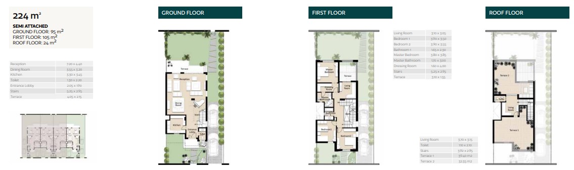 Floor plan for apartment at Bleu Vert