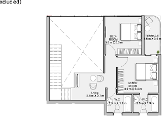 Floor plan for apartment at Uptown Cairo