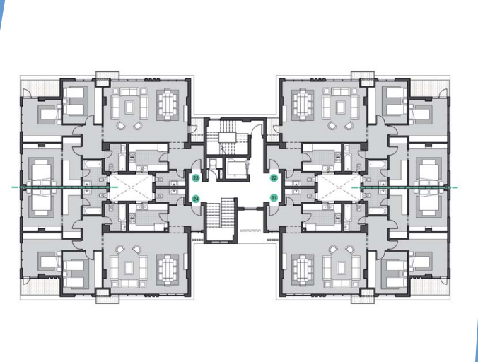 Floor plan for apartment at Sky Condos
