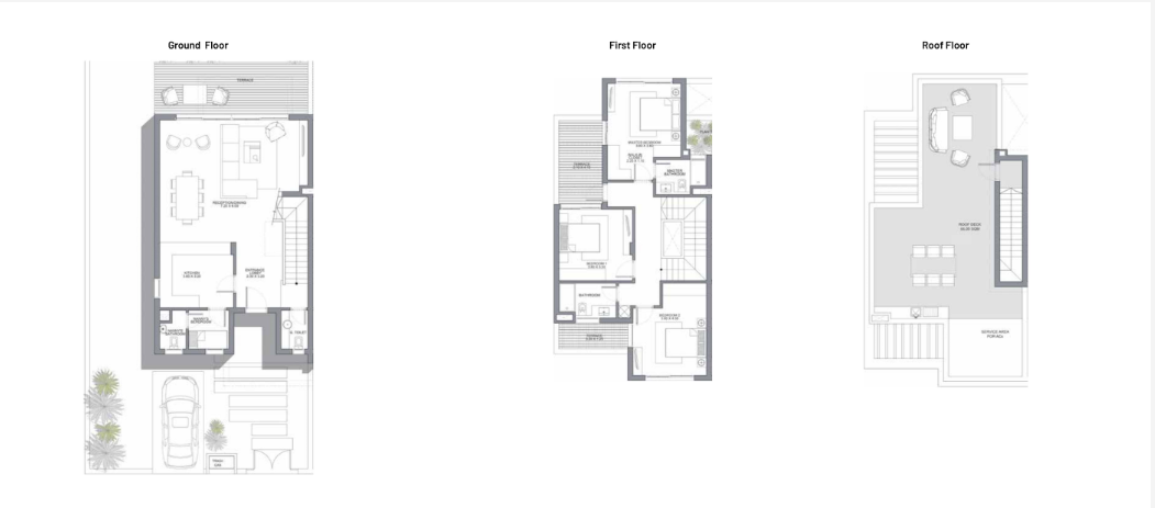 Floor plan for townhouse at June