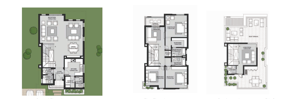 Floor plan for villa at SODIC East