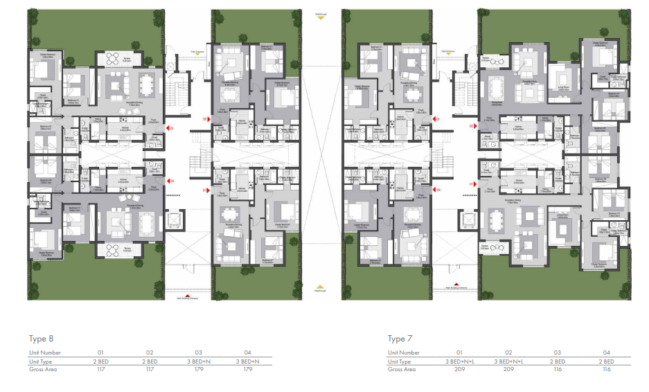 Floor plan for apartment at SODIC East