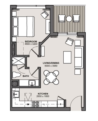 Floor plan for apartment at Marassi