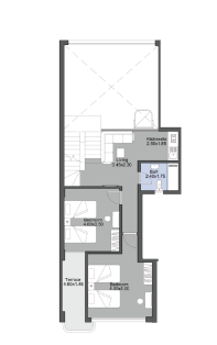Floor plan for duplex at Talah