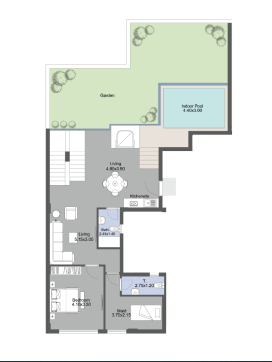 Floor plan for duplex at Talah