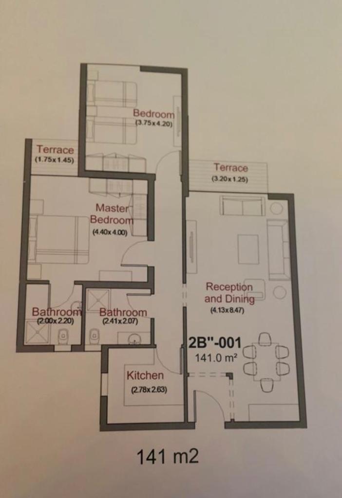Floor plan for apartment at The Capitalway