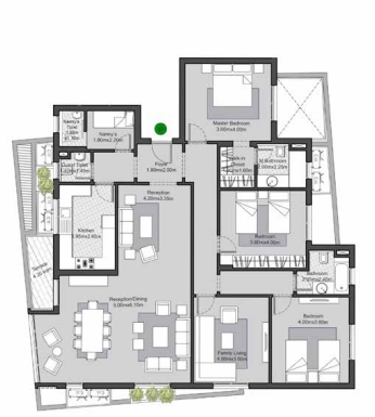 Floor plan for apartment at V Residences By Villette