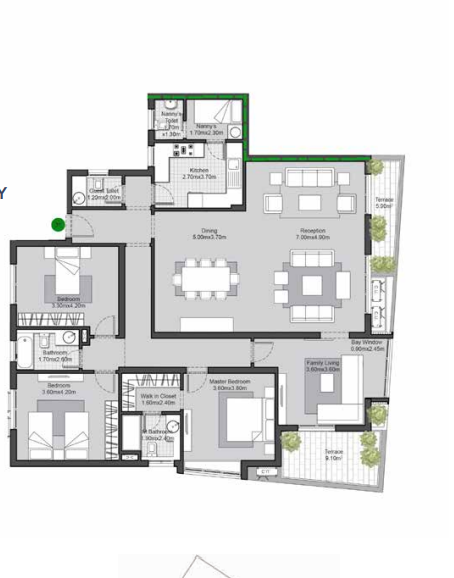 Floor plan for apartment at V Residences By Villette