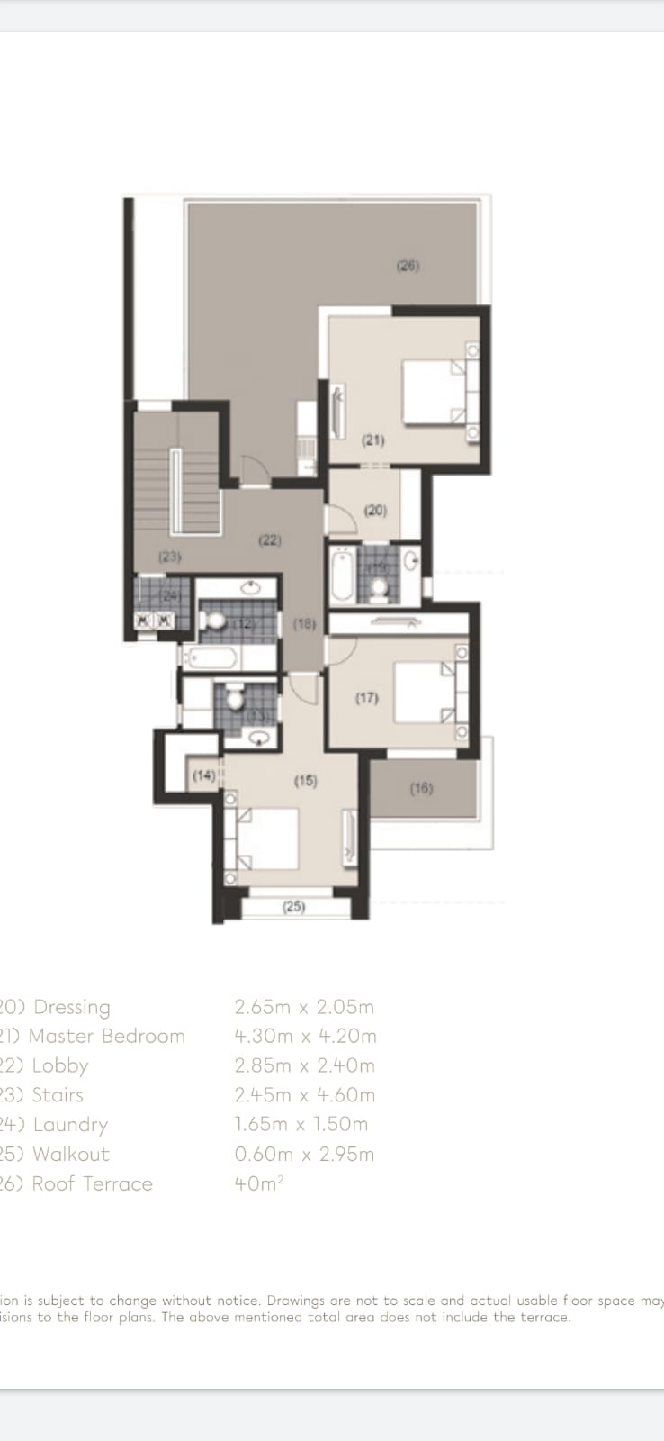 Floor plan for duplex at New Giza