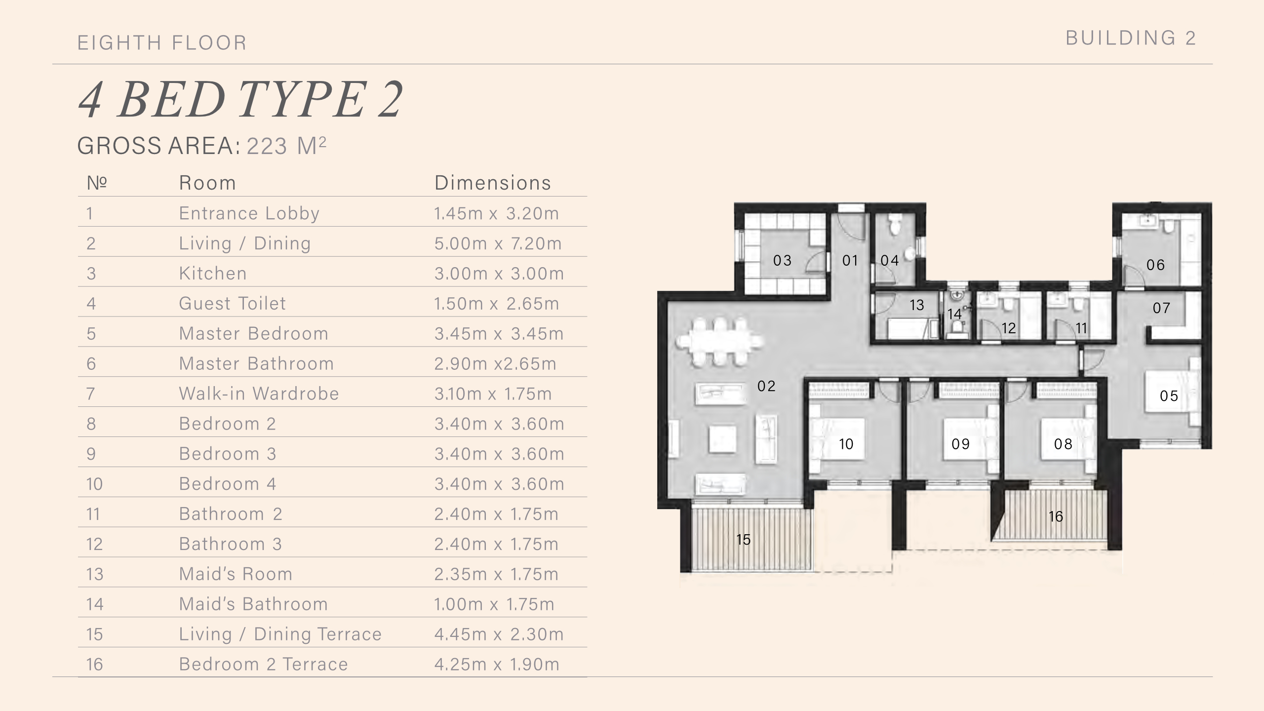 Floor plan for apartment at ZED