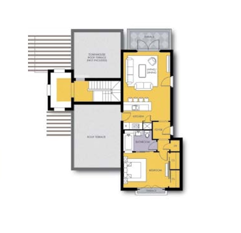Floor plan for apartment at Ancient Sands Golf Resort
