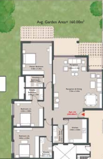 Floor plan for apartment at Capital Gardens