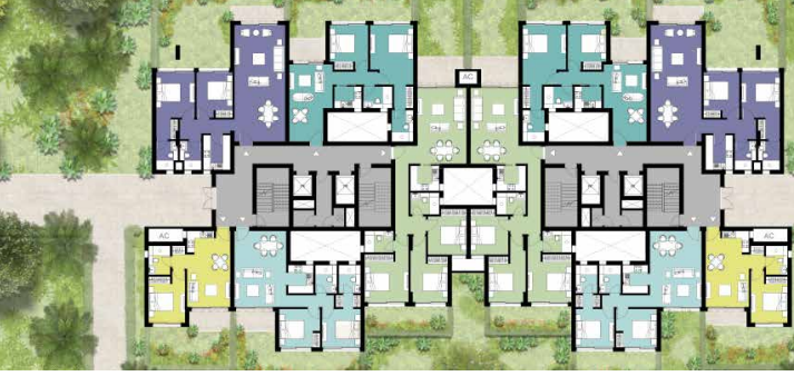 Floor plan for villa at ZED
