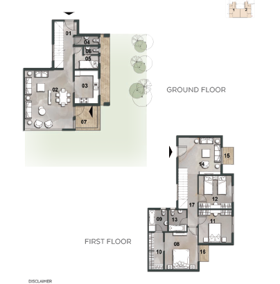 Floor plan for apartment at Vinci