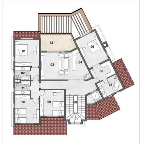 Floor plan for villa at La Nuova Vista