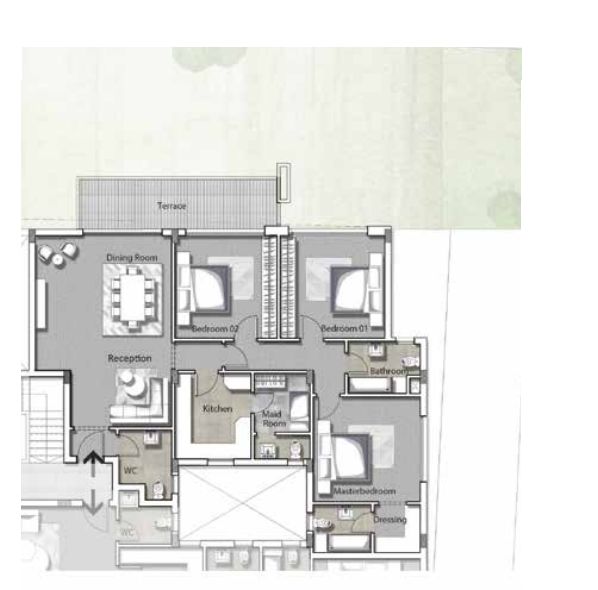 Floor plan for apartment at Joulz