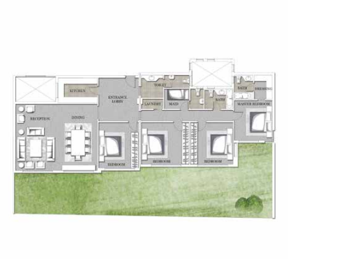Floor plan for apartment at Joulz