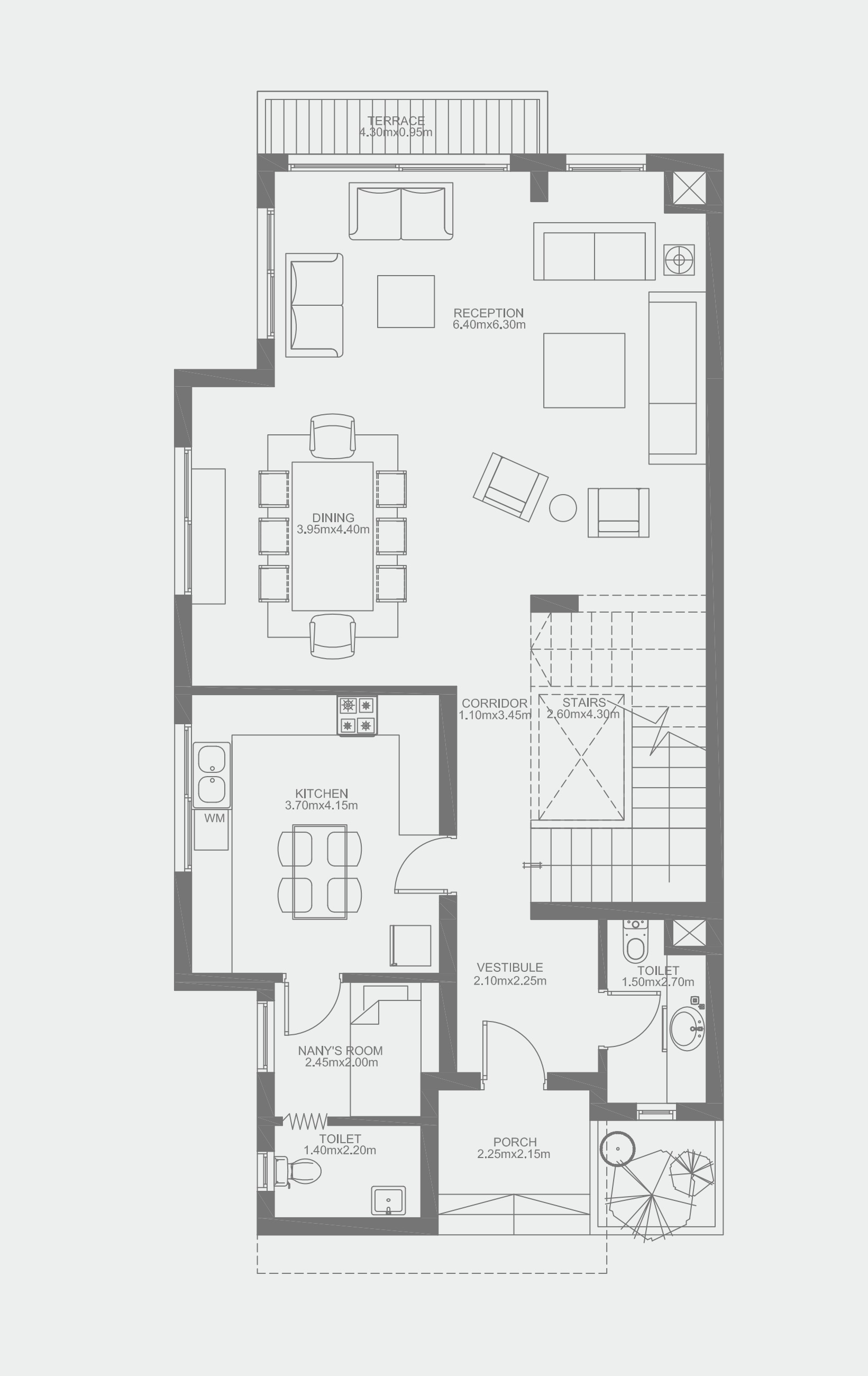 Floor plan for  at Hyde Park
