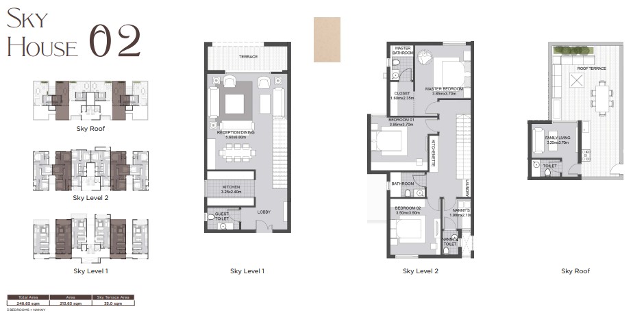 Floor plan for duplex at Karmell New Zayed