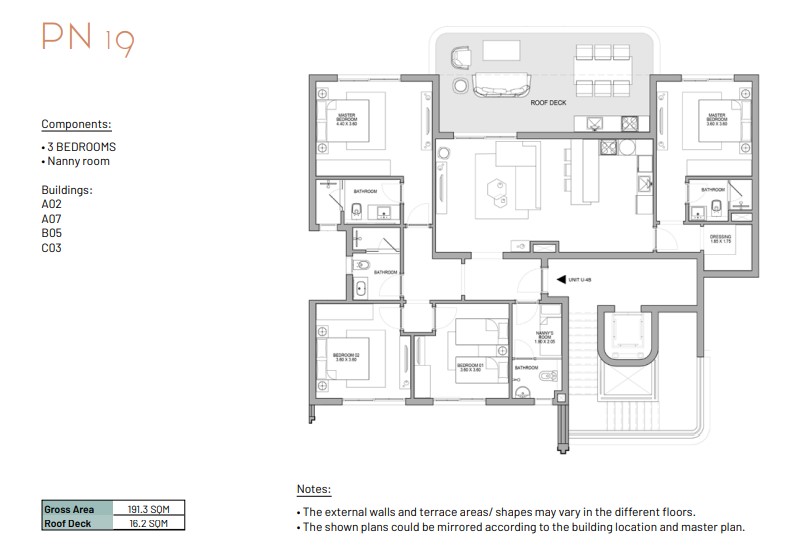Floor plan for chalet at June