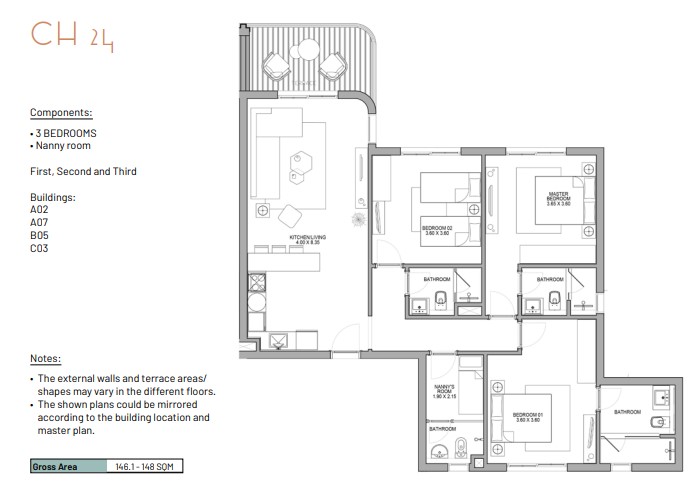 Floor plan for chalet at June