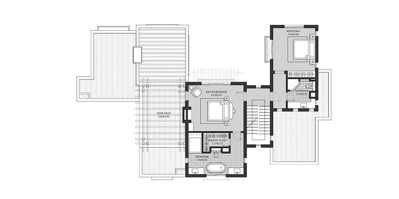 Floor plan for villa at Fanadir Bay