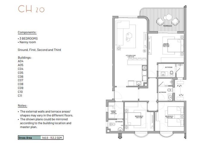 Floor plan for chalet at June