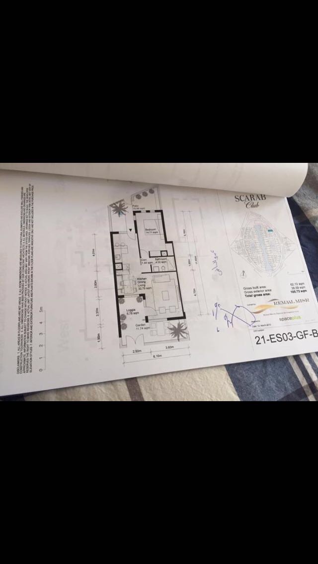 Floor plan for apartment at Scarab