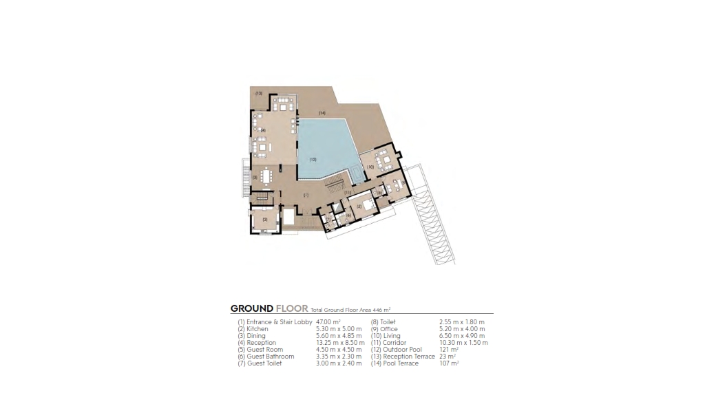 Floor plan for villa at New Giza