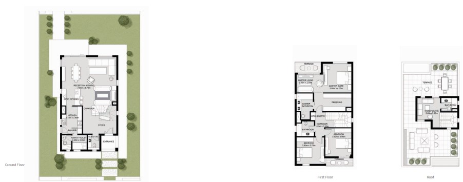 Floor plan for villa at VYE SODIC
