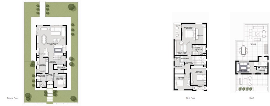 Floor plan for villa at VYE SODIC