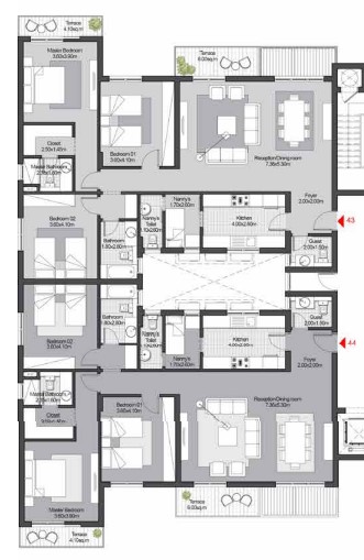 Floor plan for apartment at SODIC East