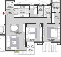 Floor plan for apartment at SODIC East