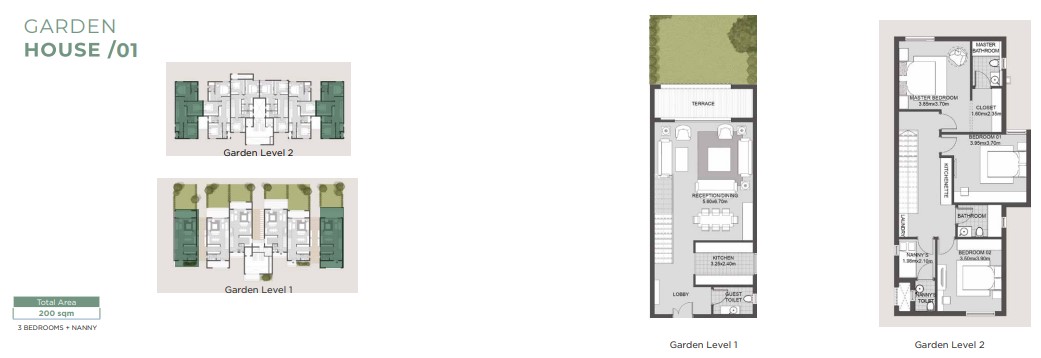Floor plan for duplex at SODIC East