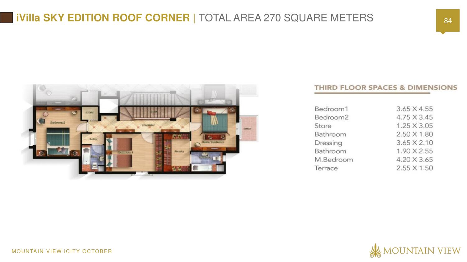 Floor plan for duplex at Mountain View October Park
