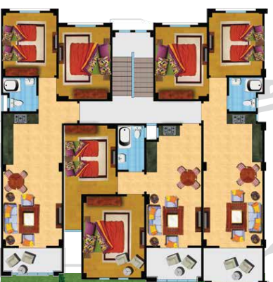 Floor plan for apartment at Lasirena Palm Beach