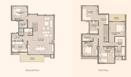 Floor plan for duplex at Taj City