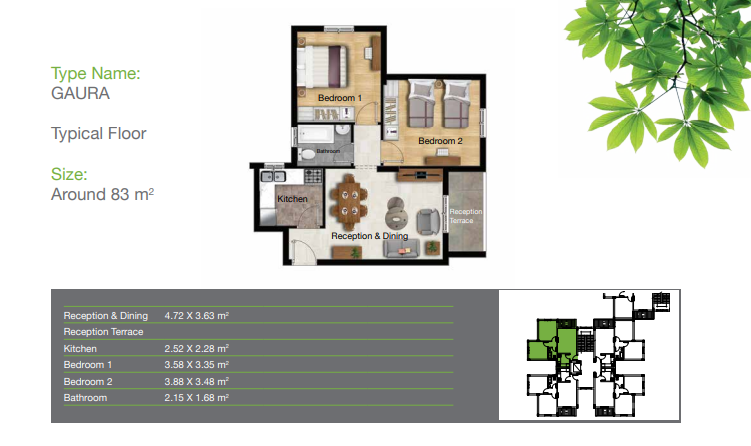 Floor plan for apartment at Ashgar City